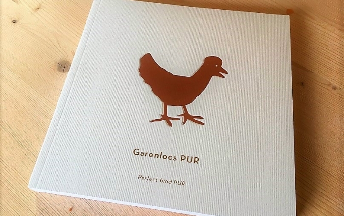 Garenloos PUR voor Softcover Boeken. De cover op papier van Fedrigoni, voorzien van 2 soorten folie.