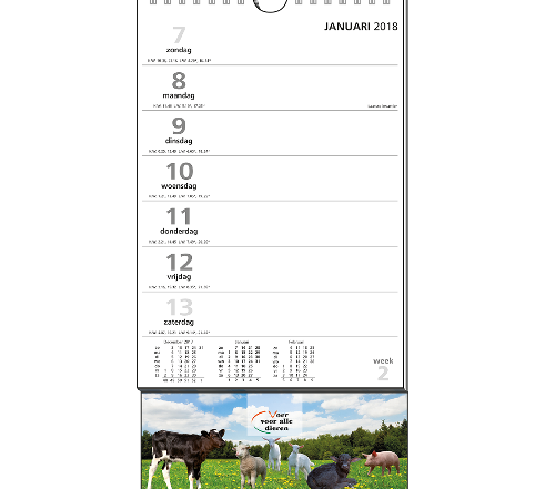 mijndrukker.nl Weekkalender Standaard uitgelicht