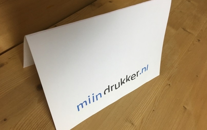 mijndrukker.nl kerstkaart gevouwen